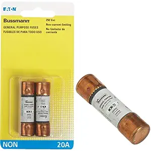 Bussmann Fuses - Cartridge Fuse 20 Amp (2pk) [BP/NON-20]