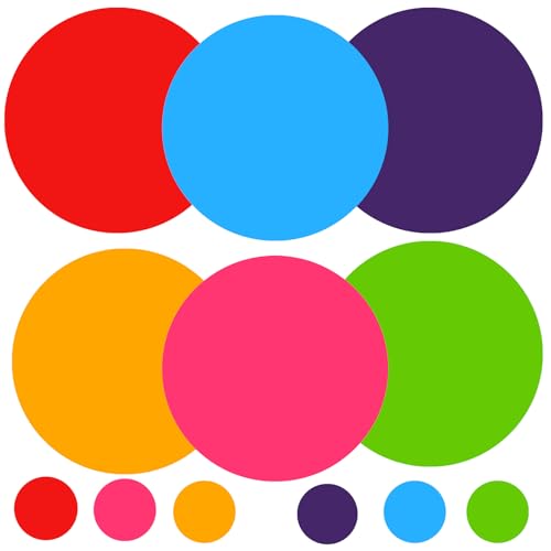 Thealke 30 Pieces 6 Inch Classroom Floor Stickers Multicolor Classroom Spots