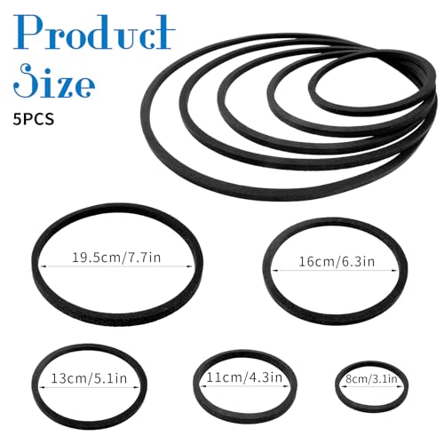 Image of 5Pcs Fish Feeding Ring, 5 Sizes Aquarium Feeding Ring for Fish Tank, Round EVA Floating Plant Corral /Aquarium Fish Feeder Ring Filter Out Floating Plants Accessories (Black)
