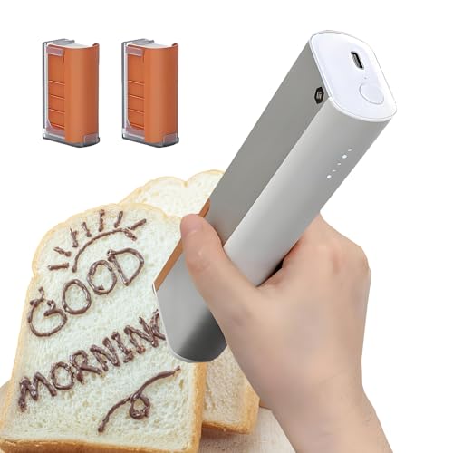EpyGnom Impresora de Espuma de Café con Paquete de Tinta Comestible Impresora de Alimentos para Galletas con Función de Memoria Conexión Bluetooth para Espuma de Café y Postres Coffee+Black