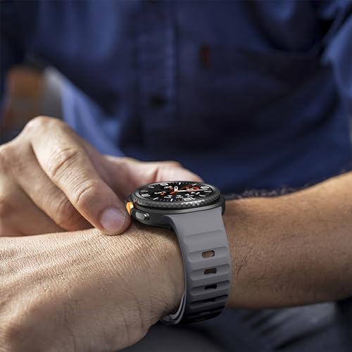Image of XMUXI Compatible with Samsung Galaxy Watch 9 /8 Strap 44mm 40mm, Silicone Sport Breathable Bands for Galaxy Watch 8 Classic Straps 46mm (No Watch)