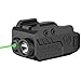 SOLOFISH 450lm Slidable Pistol Light Laser Combo for Compact Rail, Shockproof Gun Light and Green Laser Sight with Strobe & Memory, Rechargeable