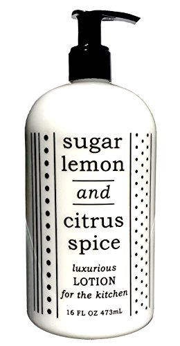 Greenwich Bay Hand Lotion For The Kitchen with Shea Butter, Cocoa Butter, Virgin Olive Oil and Orange, Grapefruit and Lemon extracts 16 oz (Sugar Lemon Citrus)