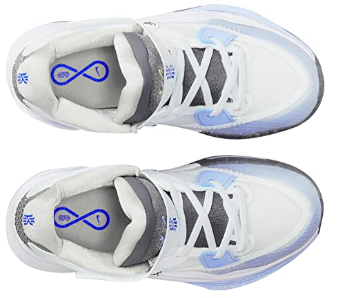 Nike Kyrie 8 (Little Kid) White/Iron Grey/Light Marine/Medium Blue 13 Little Kid M2