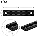 PALOZO Aluminum L Track, 6 inch L Track Rail Black Anodized for Securing Motorcycles, ATVs, Dirt Bikes, Utility Tractors, and More, Use On Pickup Trucks, Vans, Or Enclosed Trailers, Pack of 4