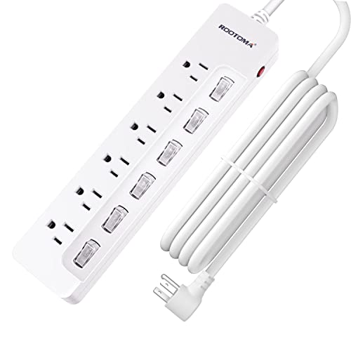 10FT Heavy Duty Extension Cord with Individual Switches on Off, 1875W Appliance...