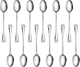 New Star Foodservice 58420 Shell Pattern, Stainless Steel, Iced Teaspoon, 7.2-Inch, Set of 12