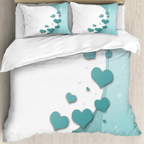 Funda Nordica Cama 90 Corazón de Pareja