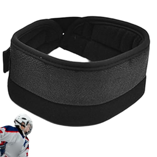 Jorzer Protège-Cou de Hockey pour Jeunes et Enfants, protège-Cou de Hockey réglable résistant aux coupures pour Les Articles Sport d'hiver.