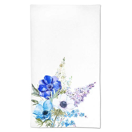 Preisvergleich Produktbild AOOEDM Aquarellmalerei Blumenhandtücher Blumengesichtstuch Weiches Gästetuch Tragbare Küche Geschirrtücher Waschlappen Waschlappen Badezimmer Dekor Einweihungsparty Geschenke 15,7 'X 27,5'