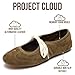 Project Cloud Fashion Mary Jane Shoes Women - Womens Ballet Flats with Memory Foam Insole - Lightweight & Non-Slip Ballet Flats Shoes for Women 2026 (Emilee, OLIV,8M)