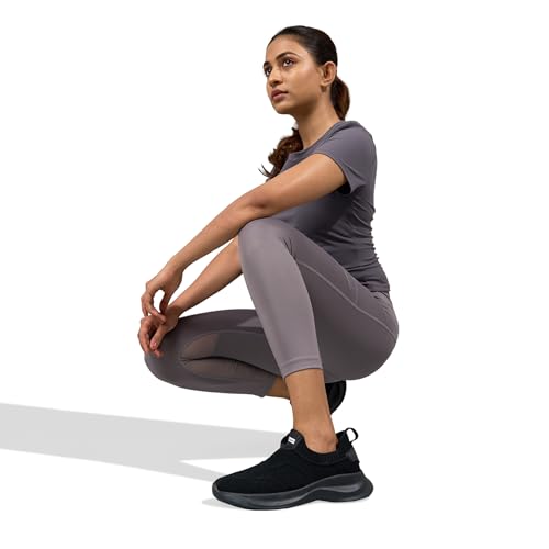 Image of Neeman's Sole Max Cush Slip Ons for Unisex | Chunky Cushioned Casual Shoes with High-Rebound Foam | Breathable Knit Upper | Lightweight EVA Sole Comfort Shoes