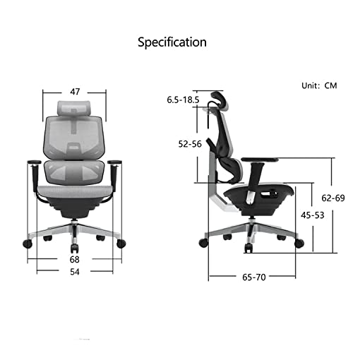 Chaise de bureau d'ordinateur confortable sédentaire pour le télétravail - 3