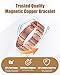 Jeracol 3X Strength Magnetic Copper Bracelet & Ring for Men, 99.9% Pure Copper Bracelet, Premium Fold-Over Clasp and Adjustable Length Sizing Tool & Jewelry Gift Box(Celtic Knot)