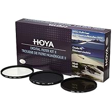 Hoya 58mm II HMC UV/Circular Polarizer / ND8 3 Digital Filter Set with Pouch