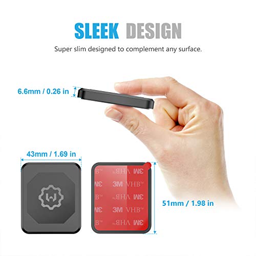 WixGear Supporto magnetico da auto rettangolare