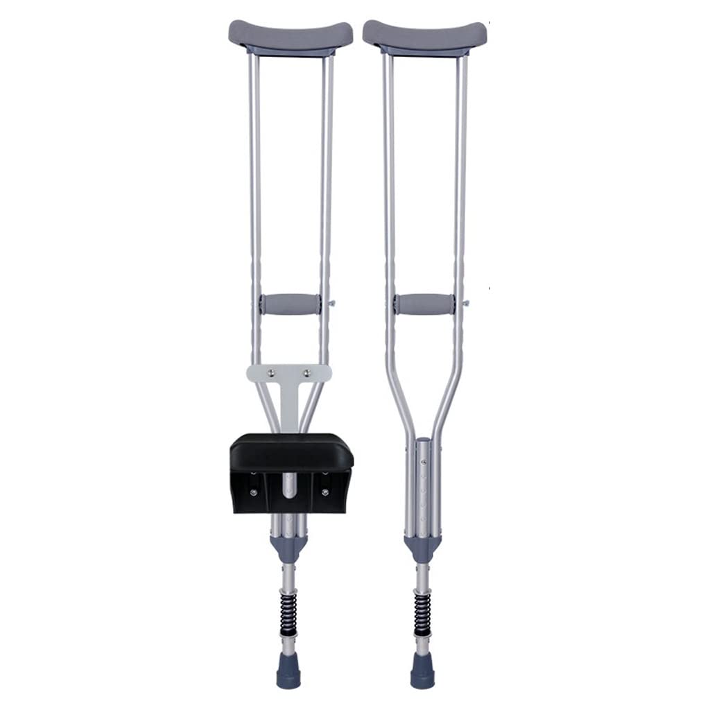 GCX- Bastón de muleta for jóvenes, muleta Doble Ligera, muleta for Axilas, muleta Antideslizante, Fractura de pie, Andador de una Sola Pierna Firma (Color : Pair, Size : S)