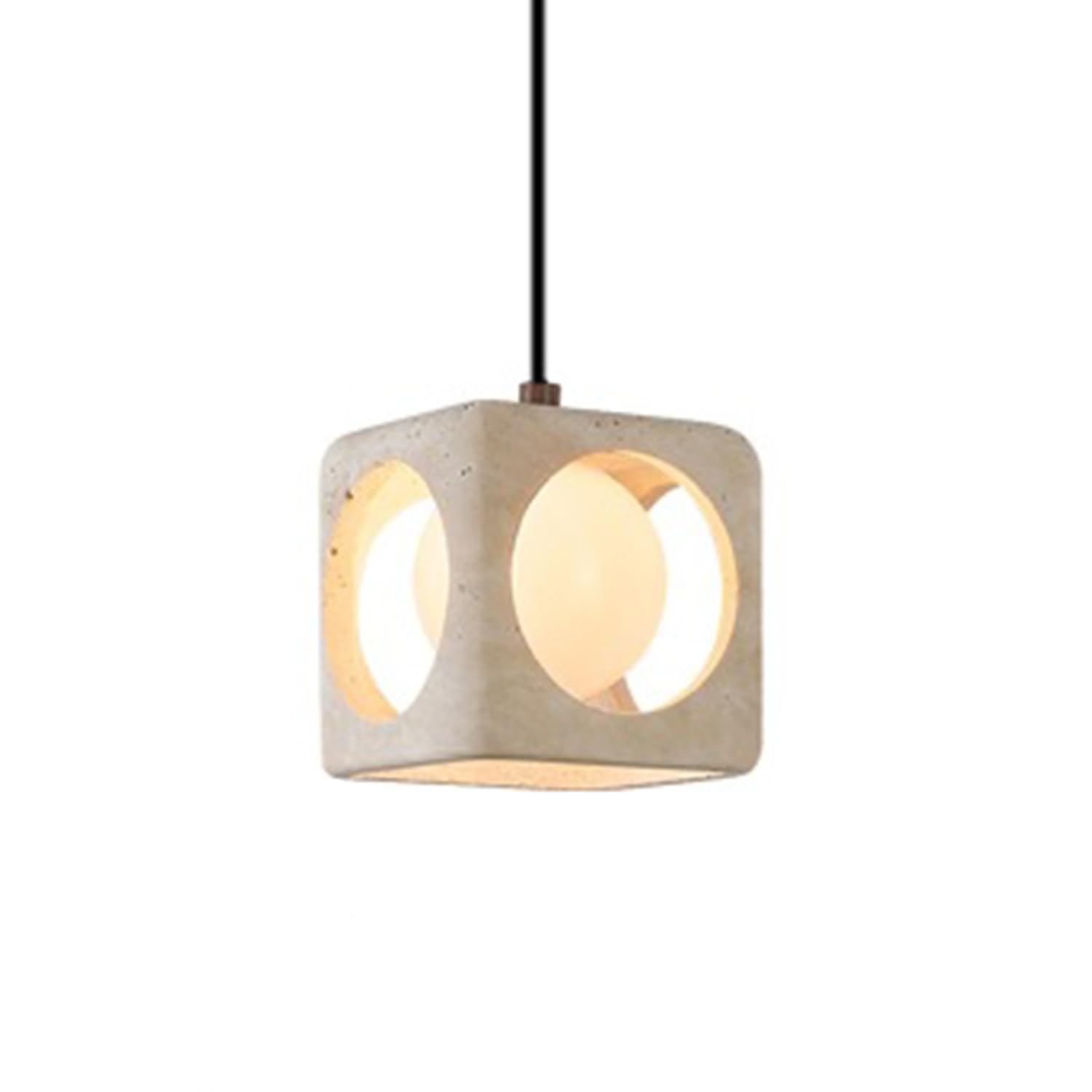 MTNROO Wabi-sabi Style Travertine Hanging Light Bedroom Bedside Ceiling Pendant Lights Creative Medieval Style Chandelier Vintage Artistic Ceiling Lighting Fixture for Bar Restaurants Coffee Shop