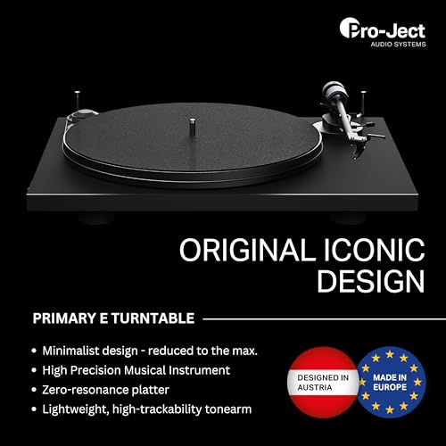 Platine vinyle Pro-Ject Primary E Phono commutable rouge salon hifi