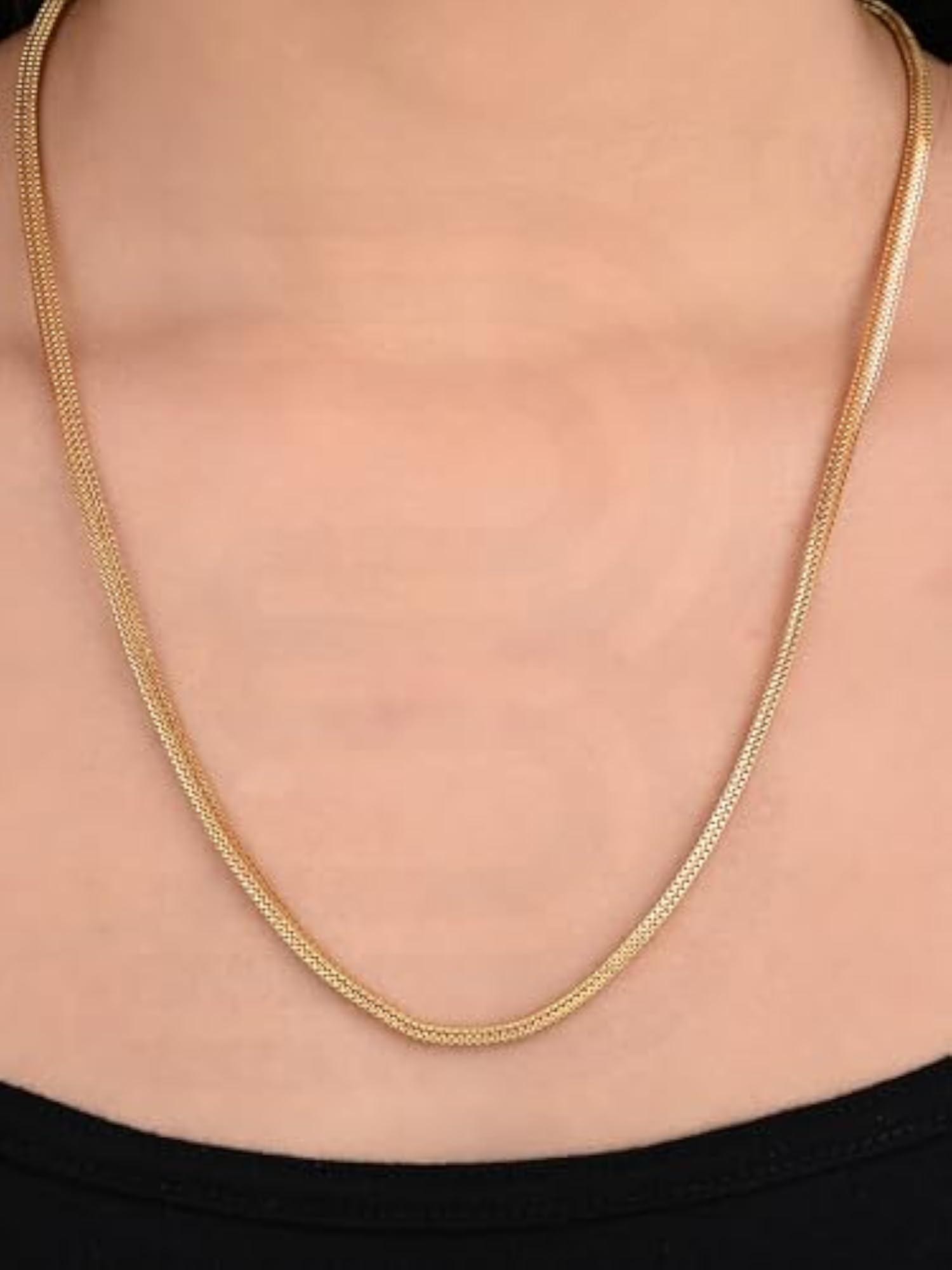 23-Inch Gold-Plated Chain Combo for Men & Women, Classic Design