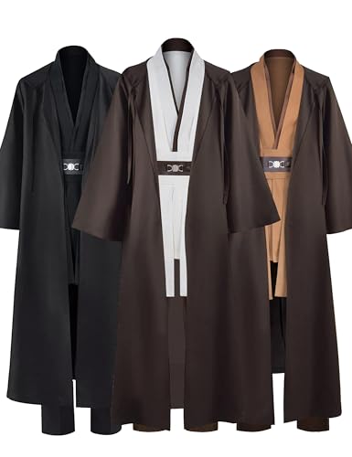 Kamcer Anakin Costume Adult Men Cosplay Tunic Hooded Halloween Outfit BR-L