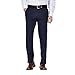 Haggar Mens Performance Micro Heather Slim Fit Plain Front Dress Casual Pants, Med. Grey, 32W x 30L US
