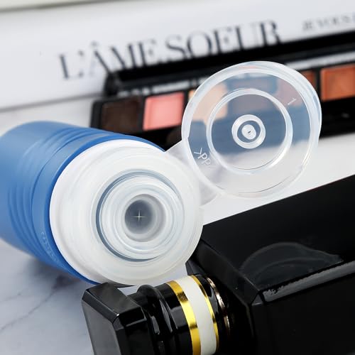 Gemice Travel Bottles for Toiletries, CAA Approved 90ml Silicone Travel Bottles, Leak Proof Squeezable Travel Size Containers, Travel Essentials for Lotion Soap Liquid Shampoo, BPA Free(4 Pack) - Image 5