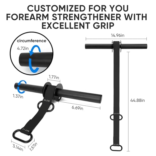 RIQIGA 前腕強化リストローラー ブラック