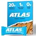 Atlas Protein Bar - Keto Friendly, Vanilla Almond Chai (10-Pack) - Grass Fed Whey, Low Sugar, Clean Ingredients, Gluten Free, Soy Free, and GMO Free