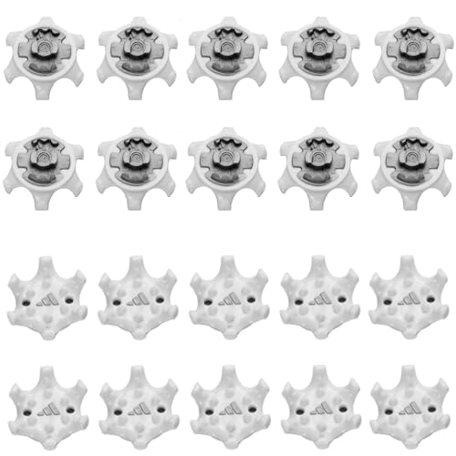 ゴルフシューズ スパイク 20個入れ ソフトスパイク鋲 ゴルフシューズ用 ゴルフシューズ靴鋲 ゴルフクリート 固定 滑り止め(ホワイト)