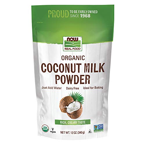 Now Foods Organic Coconut Milk Powder, Dairy Free, Just Add Water, 12 Ounce