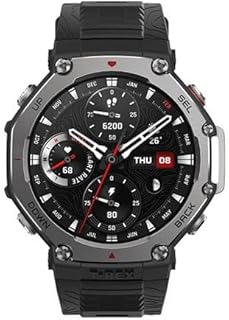 ساعة ذكية تي- ريكس 3 بلون أسود من امازفيت