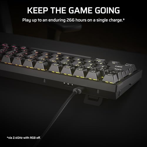 Corsair K65 Plus Wireless 75% RGB Hot-Swappable Mechanical Gaming Keyboard – Pre-Lubricated MLX Fusion Tactile Switches – Dual-Layer Sound Dampening – PBT Keycaps – QWERTY NA – Black - image 7