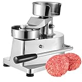 【Compact et pratique】Appareil à steaks hachés professionnel pour steaks de 100/130/150 mm (4/5/6 pouces) de diamètre | Conception légère de 5 kg (11 lb), idéale pour préparer des hamburgers maison ! Contrôlez l'épaisseur de vos steaks en ajustant la quantité de viande : parfait pour toutes vos recettes de hamburgers.