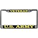 US Army Veteran License Plate Frame (Chrome Metal)