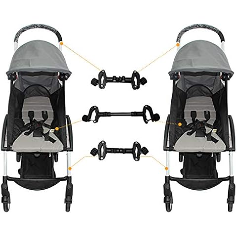 Twin Stroller Connector for Baby,Universal Baby Cart Pushchair Connectors Turns Two Single Strollers into a Double Stroller Cover
