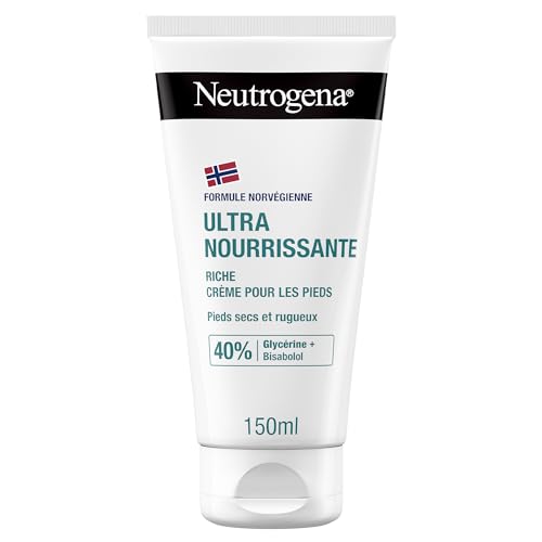 Neutrogena – Crème Pieds Nutrition Intense Formule Norvégienne (tube de 150 ml) – Crème de soin pour pieds très sec et abîmés – Crème hydratante...