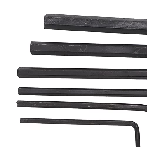 DriKou 6PCS L Type Hex Key Wrench Tools Set,Carbon Steel Hand Repair Tools 6mm 5mm 4mm 3mm 2.5mm 2mm