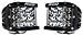 RIGID INDUSTRIES D-SS PRO Side Shooter LED Light (Spot) Pair Black, Mount, Black Housing