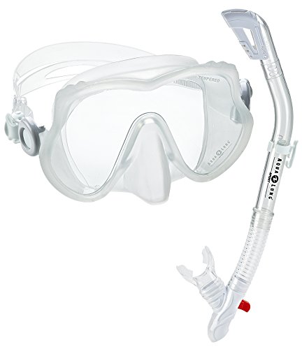 Aqua Lung Sport Scuba Snorkeling Dive Mask Dry Snorkel Set #TOP4