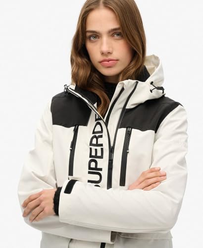 Superdry Para Mujer. W5011847A Chaqueta Colorblock Blanco (Xs), Gris, PoliéSter Reciclado - 3