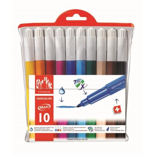 Feutres pointe fibre Caran d'Ache Fancolor pour des ateliers dessin en famille réussis
