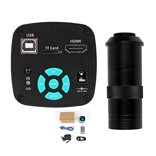 ラボ用顕微鏡アクセサリー LNDUSTIRILビデオ顕微鏡カメラ4.8mp / 38mp / 13mp HDMI USB.デジタルのために(H1605B with 130X Len)