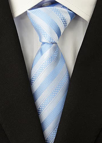Image of Men's Necktie Classic Silk Tie Woven Jacquard Neck Ties 9 PCS