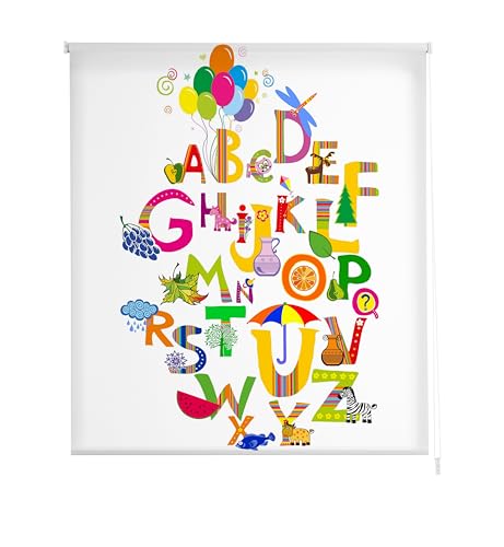 Estoralis | Infantiles | Estor Enrollable Diseño Moderno | Translúcido Estampado Digital | Modelo I-2037 | 130 x 180 cm (Ancho/Alto) Tamaño Tela 127 x 175 cm | Estores para Ventanas y Puertas