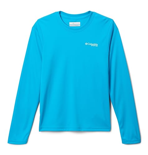 Columbia Toddler Boys Terminal Tackle PFG Fish Flag Long Sleeve, Ocean Blue/PFG Fish Flag Offshore Slam, 4T