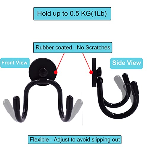 Yyst Mini Magnetic Towel Hook Towel Hanger Rack For Kitchen Dish Towels , Hand Towels, Sports Sweat Towels , Gym Towels, Etc. Not For Bath Towels - Hold Up To 0.5 Lb- No Towels Included (1) #TOP1