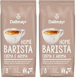 Dallmayr Home Barista Crema E Aroma 1.000g ganze Bohne (Packung mit 2)
