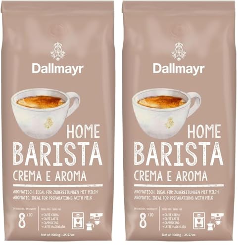 Dallmayr Home Barista Crema E Aroma 1.000g ganze Bohne (Packung mit 2) Dallmayr Home Barista Crema E Aroma 1.000g ganze Bohne (Packung mit 2)