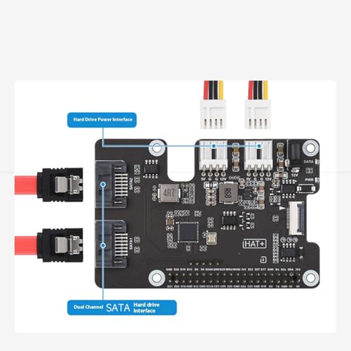 Carte d'extension SATA pour 5 interfaces PCIe et double adaptateur - 7